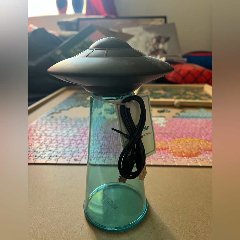 Taylor Swift TTPD UFO Desk Lamp Light 7" LED Powered by USB-C Cable Included